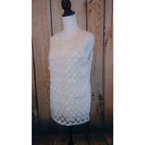 Alfani Women's Plus Coin Dot Tiered Sleeveless Top